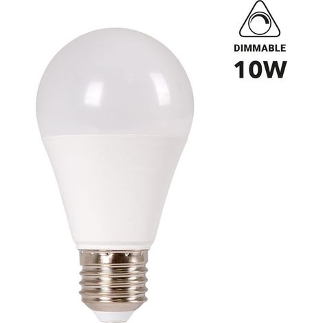 Ampoule LED E27 A60 - 10W - Dimmable - Blanc Chaud