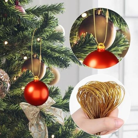 300 x Ficelle de Noël pour décoration de sapin de Noël (1/3)