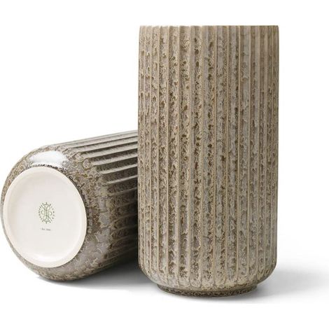 Vase Radiance H20.5 cm stries classiques, gris (1/3)