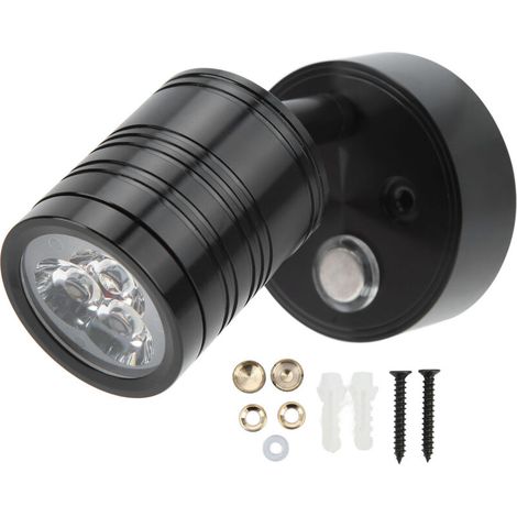 Lampe de lecture LED pour camping-car, lumière blanche chaude, variateur tactile, 12-30V, 3W, pour chambre à coucher, cabine, camion, remorque, bateau, Yacht (1/5)