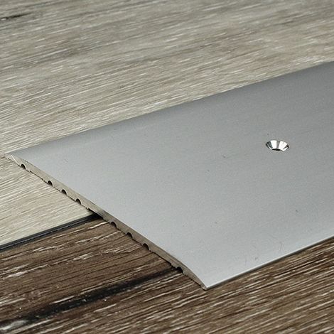 PROVISTON Übergangsprofil 80 x 3.5 x 1000 mm Aluminium eloxiert Übergangsschiene Silber Bodenprofil (1/3)