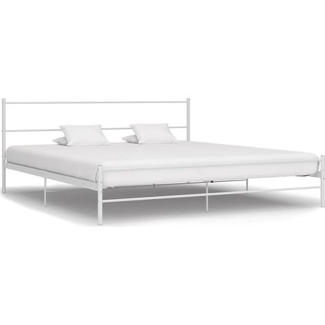 Teenpull – Bettgestell Weiß Metall 160×200 cm (1/5)