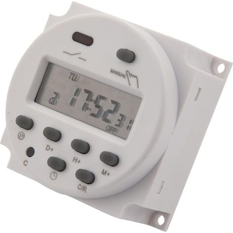12V DC minuterie programmable Digitale LCD 16A ampère (1/5)