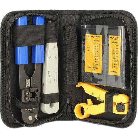 Delock 86105 Set d'outils pour réseau Adapté pour (spécifications réseau (CAT)): non équipé Y674033 (1/5)