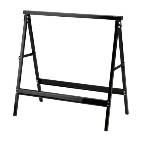 Schwarzer Stahl-Cavalletto 76x37x78
