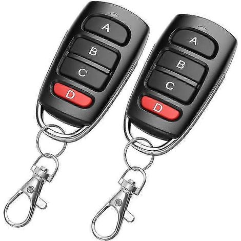 Lot de 2 télécommandes de porte de garage 433,92 MHz pour télécommande de portail électrique de remplacement (1/5)