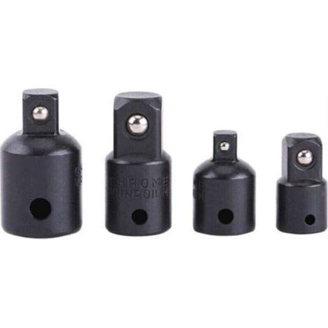 Impact Increaser,4pcs 1/2-3/8 inch Socket Adapter converter and reducer (1/4)