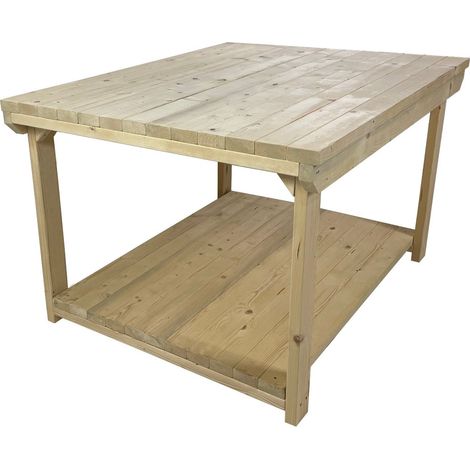 Rotem Wooden Kiln-Dry Workbench, 4ft(90cm) Depth, 4ft(120cm) length (1/5)