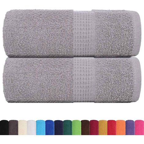 Serviettes d'invité FROGN 2 pcs gris 30x50 cm 360 g/m²