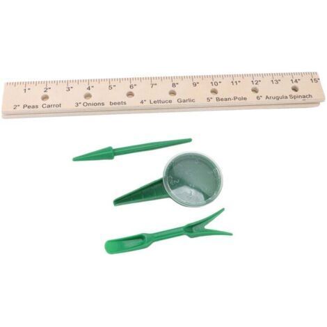Règle d'espacement des Plantes Pliable de 30 Pouces, avec Plantoir et Pince de Transplantation (1/5)