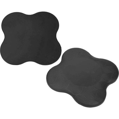 Set aus 2 Yoga-Pads für Knie, Handgelenke und Ellbogen mit Schutz für Fitnessübungen (schwarz). (1/5)
