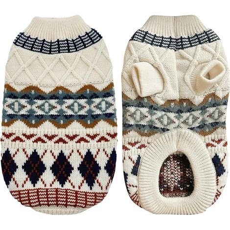 Pull Chien Pull pour Chien Petite Taille Pulls pour Petits Chiens de Taille Pulls Doux et Moelleux Vêtement d'hiver Doux Vêtements Chauds pour L'automne