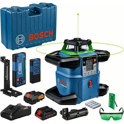 Bosch Rotationslaser GRL 650 CHVG Professional, incl. 1x Akku ProCORE 4 Ah, Schnellladegerät, Zubehör, Handwerkerkoffer (1/4)