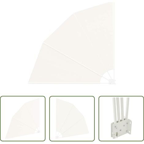 vidaXL Garten Sichtschutz -  Balkon Sichtschutz Creme 160 x 160 cm Polyester