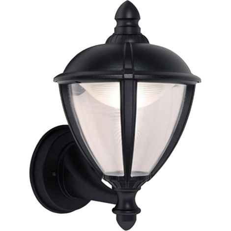 LIGHTEC Lampada da parete a LED per esterni in alluminio pressofuso nero da 9 watt (1/4)
