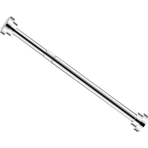Barre de penderie réglable en acier inoxydable, sans perçage, rétractable, pour sécher le linge dans la salle de bain ou la chambre, 22 tubes de 40 à 55 cm. (1/5)