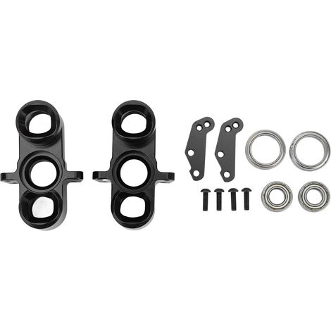 Coupelle de direction avant en alliage d'aluminium, facile à remplacer, pièce décorative pour voitures RC ARRMA 1/7 et 1/8, noire (1/5)