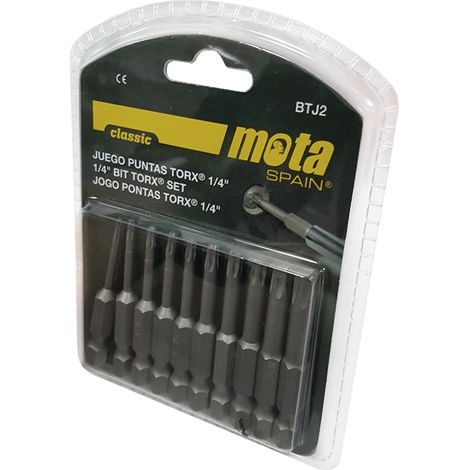 Juego puntas torx tamper x 50mm 10 unid. btj2 mota (1/2)
