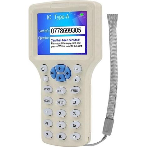 Lecteur de Carte RFID NFC Duplicateur RFID 125K 13.56MHz IC/ID Key Writer Programmateur RFID Réplicateur de Clé (1/5)