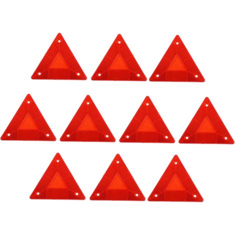 Cabilock 10Pièces Avertissement de Triangle Réflecteurs Aux (1/5)