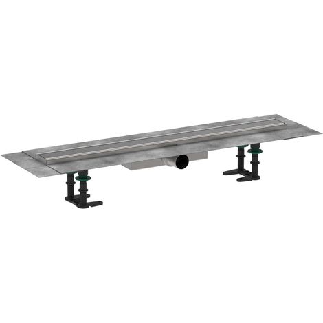 Hansgrohe RainDrain Compact - Canalina doccia 70 cm, con griglia, acciaio inox spazzolato 56164800 (1/3)