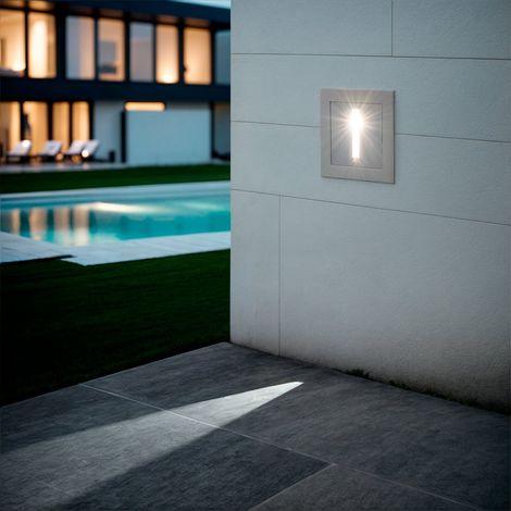 Segnapasso per Esterni LED 3W da Incasso Bianco Wabi Lineare  4000K Bianco Naturale (1/5)