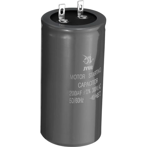 Moteur Démarrage Condensateur, 200uf 300V 50/60HZ CD60 pour Air Climatiseurs, Électrique Moteur Démarrage Courant (1/5)