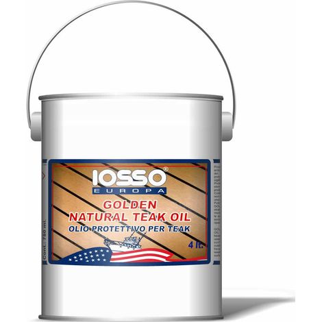 Iosso golden natoral teak oil olio per teak litri 4