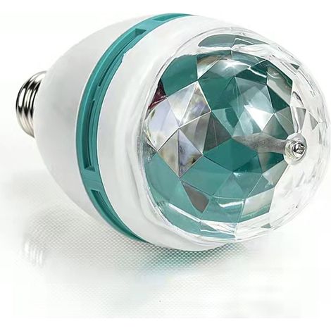 Ampoule LED rotative colorée E27 3W à économie d'énergie pour éclairage KTV domestique et de scène (1/5)