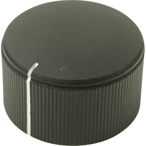 Cliff FC7253 FC7253 Drehknopf  Schwarz (Ø x H) 25 mm x 15 mm 1 St.