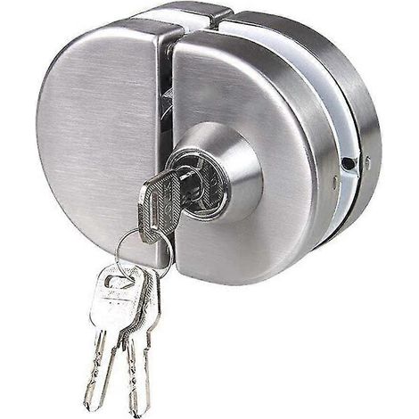 Türschloss aus Edelstahl 304 für Doppelverglasung, rahmenlose Türhaken mit beidseitiger Öffnung für 10–12 mm dickes Glas – AquaForge