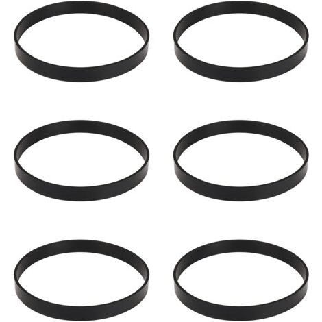 Lot de 6 courroies d'aspirateur en caoutchouc haute résistance, compatibles avec les modèles Bissell 7, 9, 10, 12 et 14