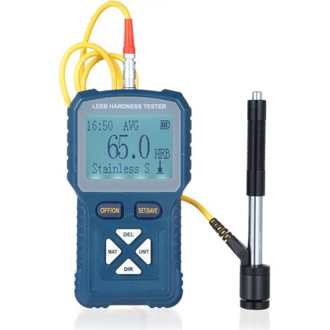 Testeur de Dureté Numérique Duromètre Portable Écran Couleur TFT ABS Compteur de Dureté Haute Précision HLD/HB/HV/HS/HRA/HRB/HRC (1/5)