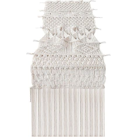 Chemin de table en macramé, décoration de table de mariage bohème, coin repas vintage tissé à la main dans un style champêtre bohème - JBMEDIA (1/4)