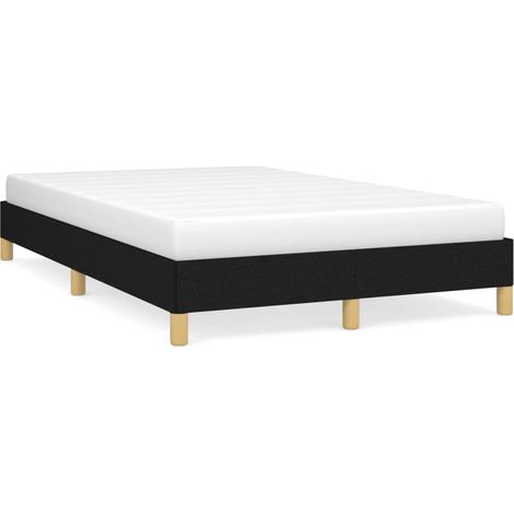 Cadre de lit noir 120x190 tissu (1/5)