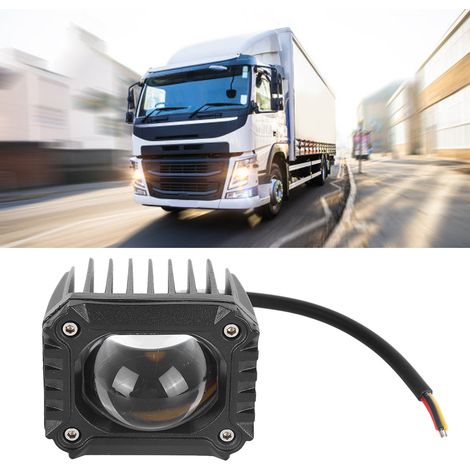 (Exclusivité Mexique) Ampoule antibrouillard avant LED ultra-lumineuse pour voiture, feu de travail LED intégré universel, 4 pouces (noir) (Unité unique) (1/5)