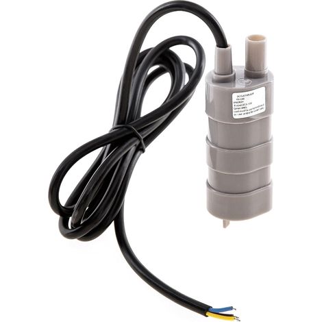 Pompes à eau submersibles miniatures 12 V CC 1,2 A, hauteur de refoulement 5 m, débit 600 l/h (1/5)