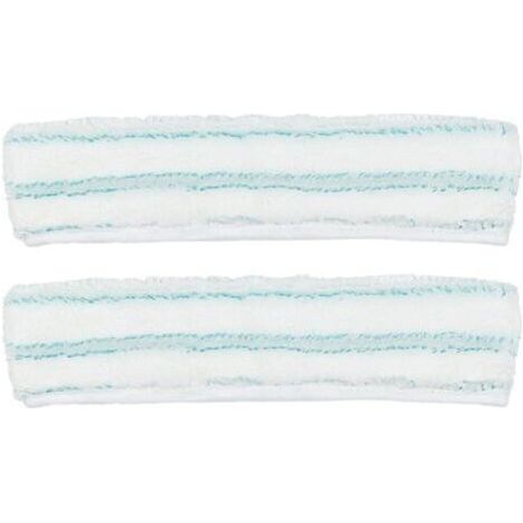 Pair Lot de 6 tampons de nettoyage en microfibre polaire compatibles avec lave-vitres pour Leifheit M 51164