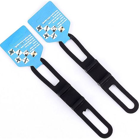 Support lampe vélo cyclisme, clip torche vélo route montagne, accessoire fixation phare vélo, support lampe cycliste universel (1/5)