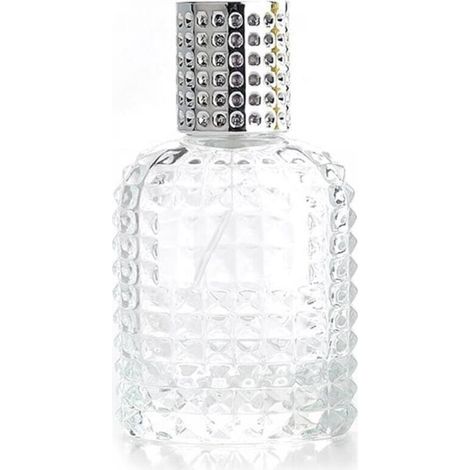 BUNTHAUS Vaporisateur de parfum de Cologne vide rechargeable en verre - Brume fine - Argenté - 50 ml (1/5)
