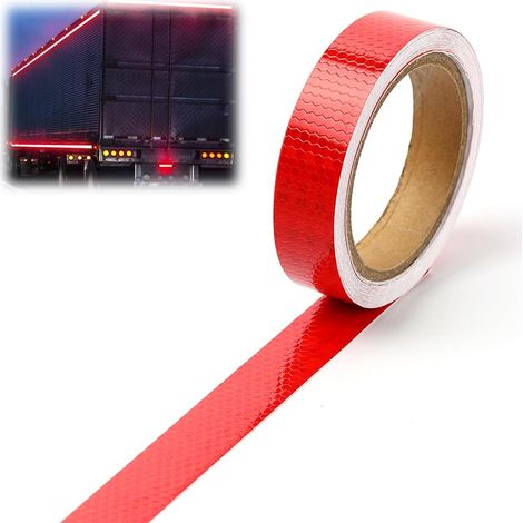 23m Durable Red Reflective Tape, Self-Adhesive Reflective Strip (1/5)