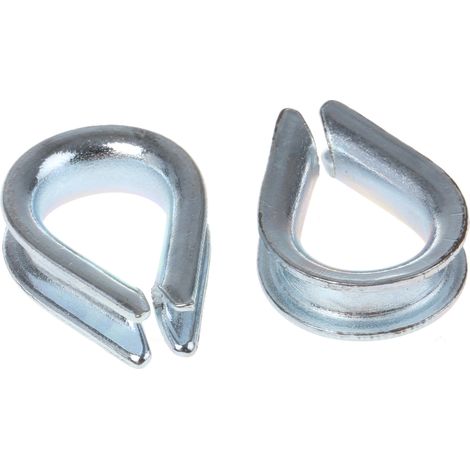 Cosses-Coeur en Acier, pour câble diamètre 3mm ( Prix pour Paquet de 10 ) (1/2)