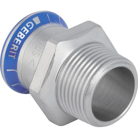 Geberit Mapress Edelstahl Übergang mit Außengewinde D 12mm, R 1/2", 33009 (1/5)