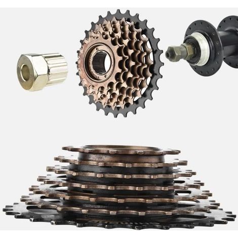 ESTINK Cassette Vélo 7 Vitesses Cassette de Vélo 7 Vitesses Roue Libre Accessoire de Remplacement de Vélo Montagne