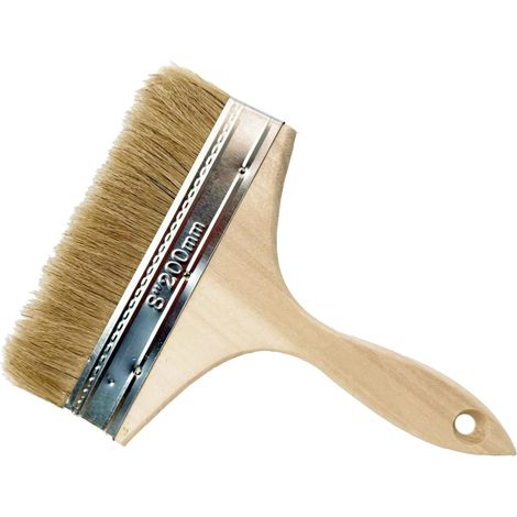 Pinceau de Surface XXL 200mm Édition Spéciale - Idéal pour Grandes Surfaces, Compatible avec Huile, Vernis, Acrylique, Peinture à la Craie, pour Bois Extérieur et Plus (1/5)