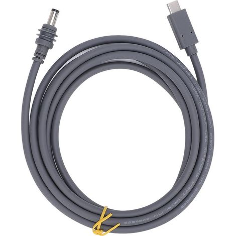 Cordon d'alimentation USB C vers DC de 16 pieds, résistant à l'eau, entrée de Type 20V, 5a, prise cylindrique pour chargeur PD 100W (1/5)