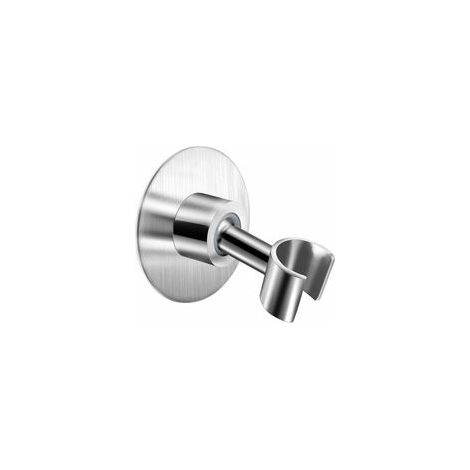 Support De Pommeau De Douche En Acier Inoxydable, Support De Pomme De Douche De Salle De Bain Adhésif Réglable À 360 °, Support De Douche En Métal, Support Mural Sans Outils, Support En Acie (1/5)