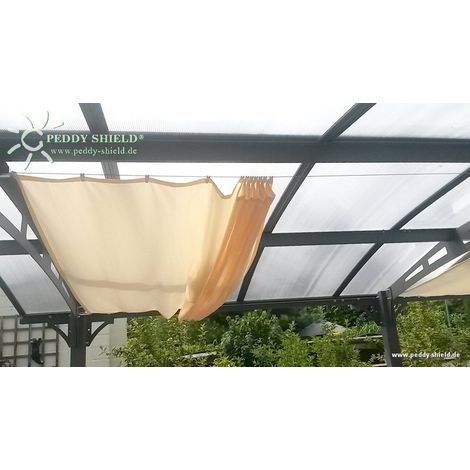 Sonnensegel 270 x 140 cm - Farbe hell elfenbein (1/5)