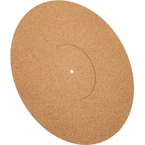 Tapis de platine en liège compatible avec les disques vinyles, protection simple et compatible pour une utilisation domestique. (1/5)