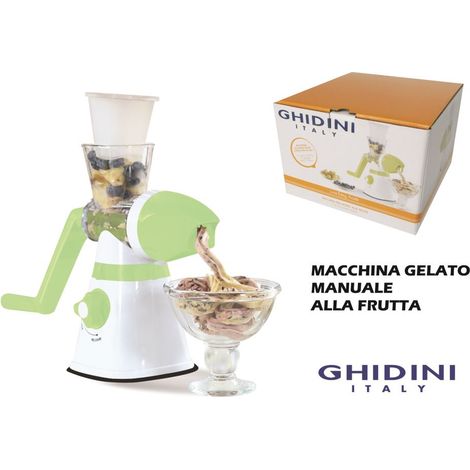 Macchina per il Gelato alla Frutta fatto in Casa Manuale Meccanico Ghidini